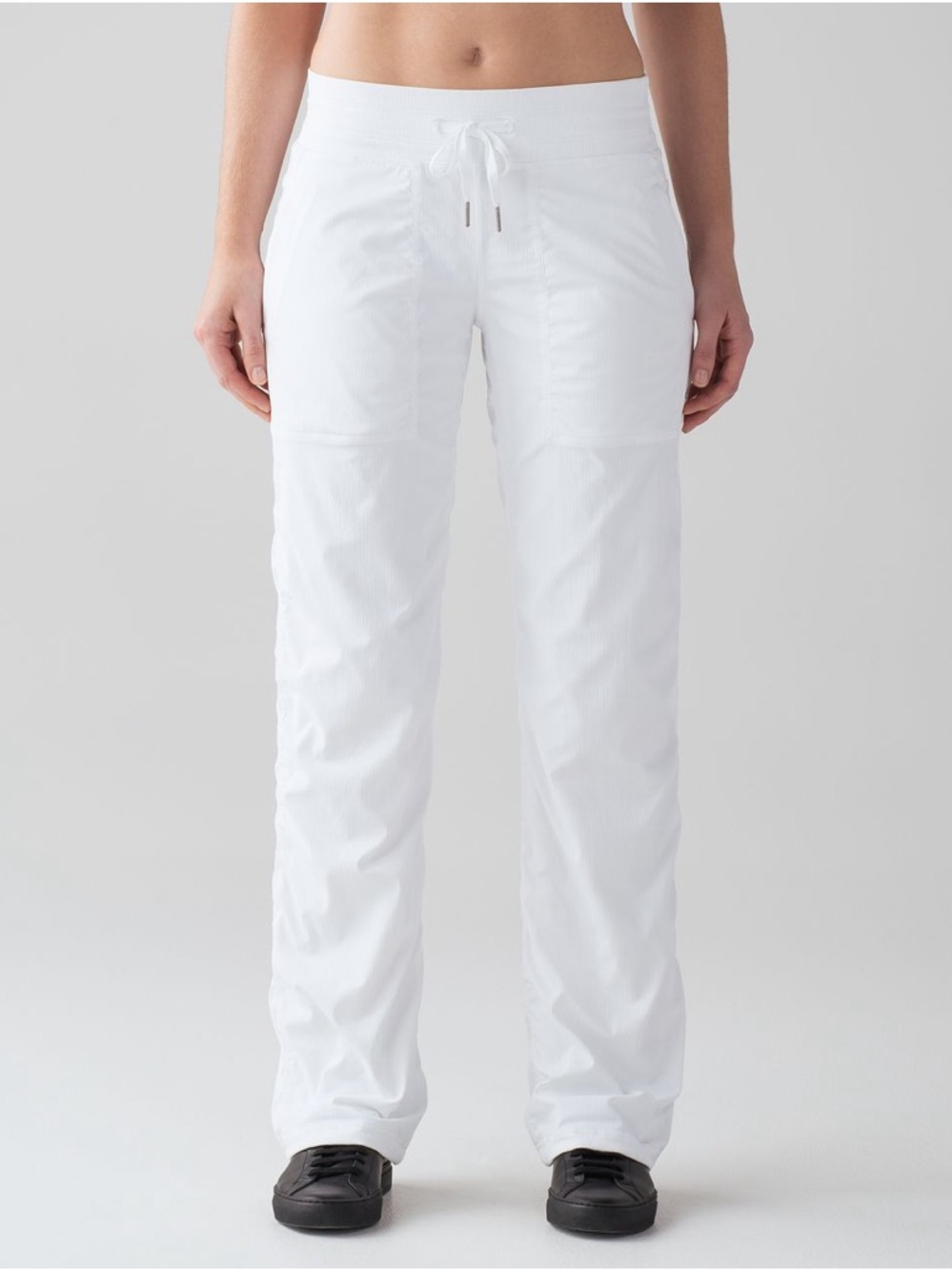 lululemon athletica White Straight-Leg Drawstring Pants